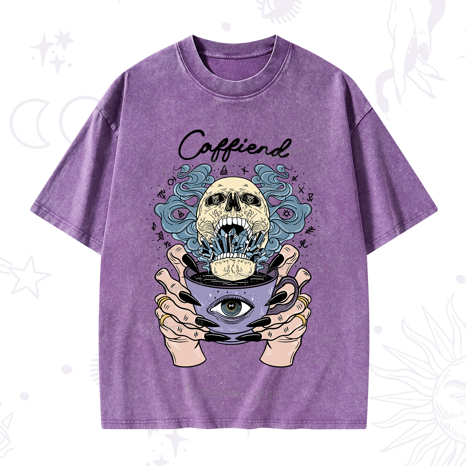 Purplehecate Caffiend Washed T-Shirt