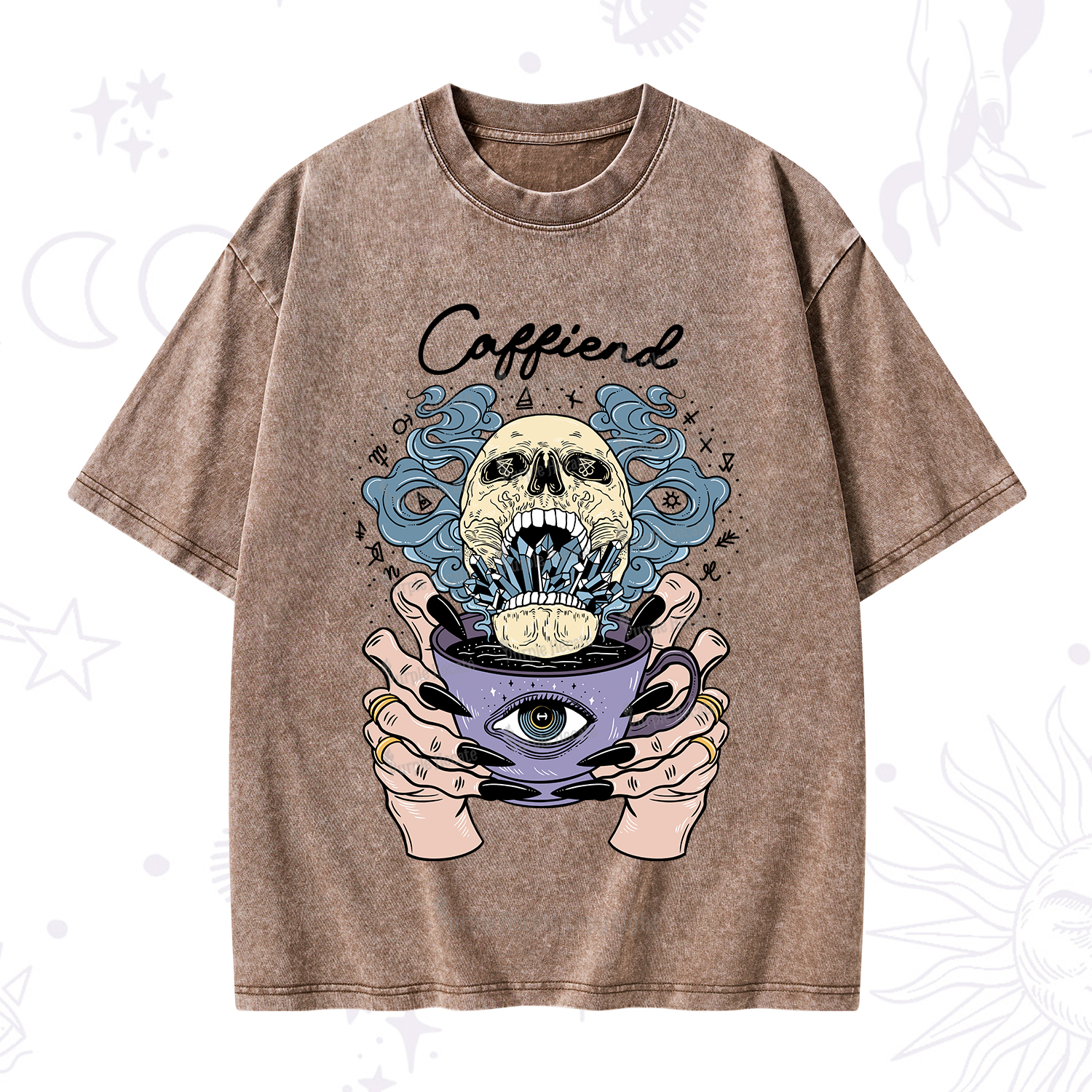 Purplehecate Caffiend Washed T-Shirt
