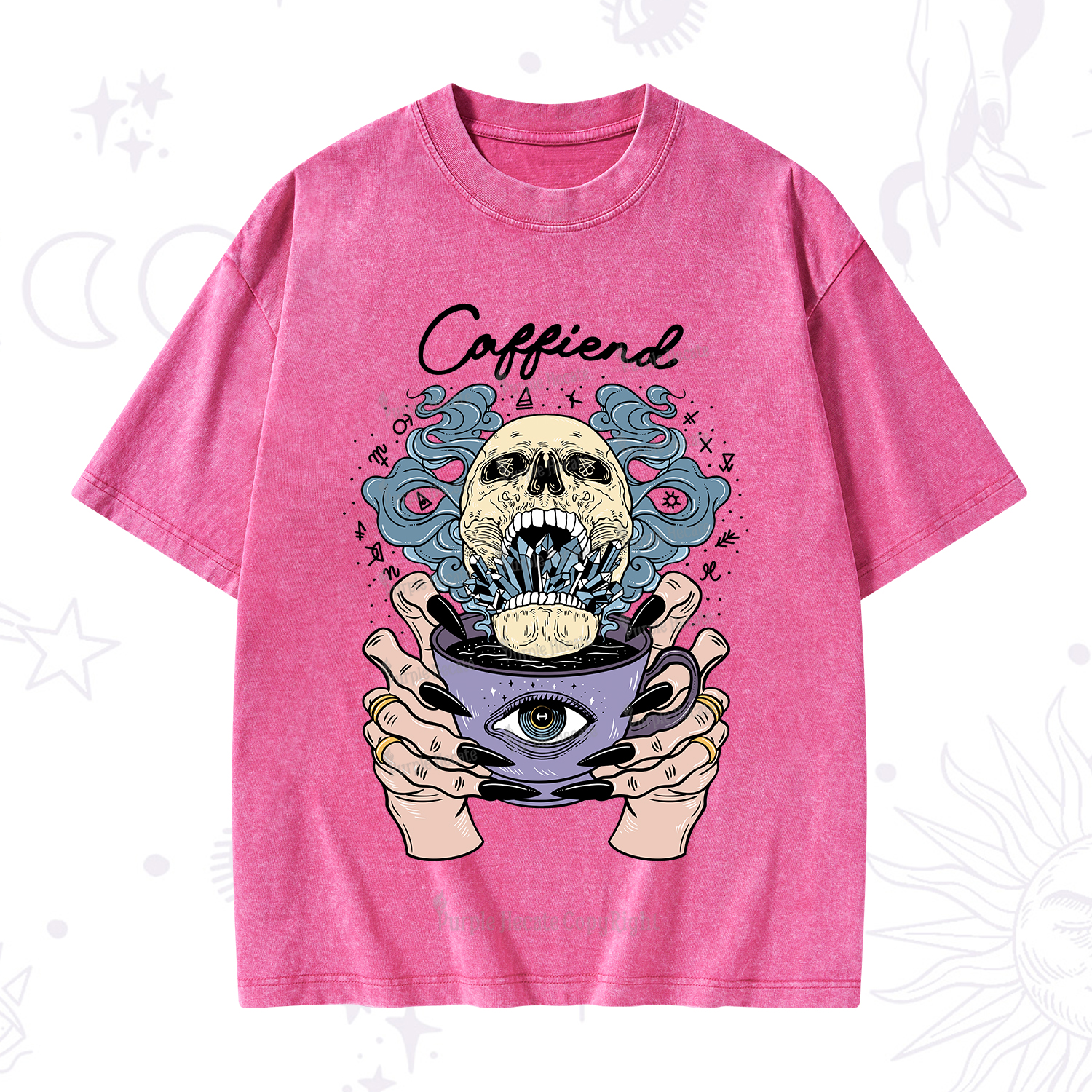 Purplehecate Caffiend Washed T-Shirt
