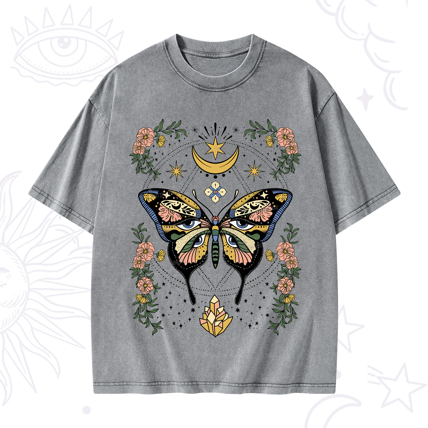 Purplehecate I Am Opening Washed T-Shirt