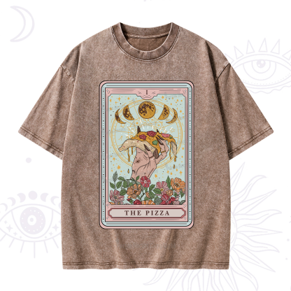 Purplehecate The Pizza Tarot Washed T-Shirt