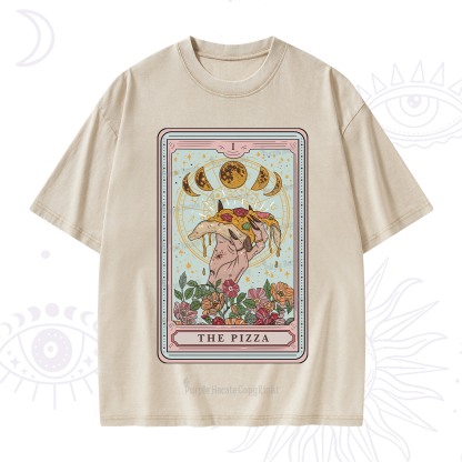 Purplehecate The Pizza Tarot Washed T-Shirt
