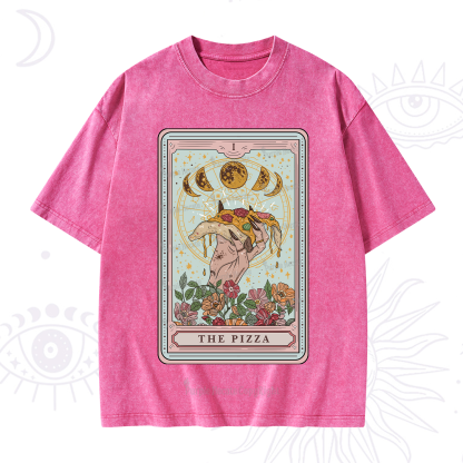 Purplehecate The Pizza Tarot Washed T-Shirt