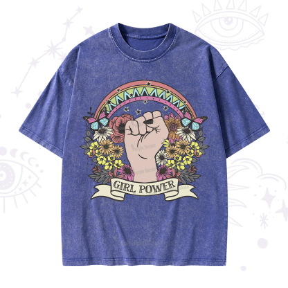 Purplehecate Girl Power Washed T-Shirt