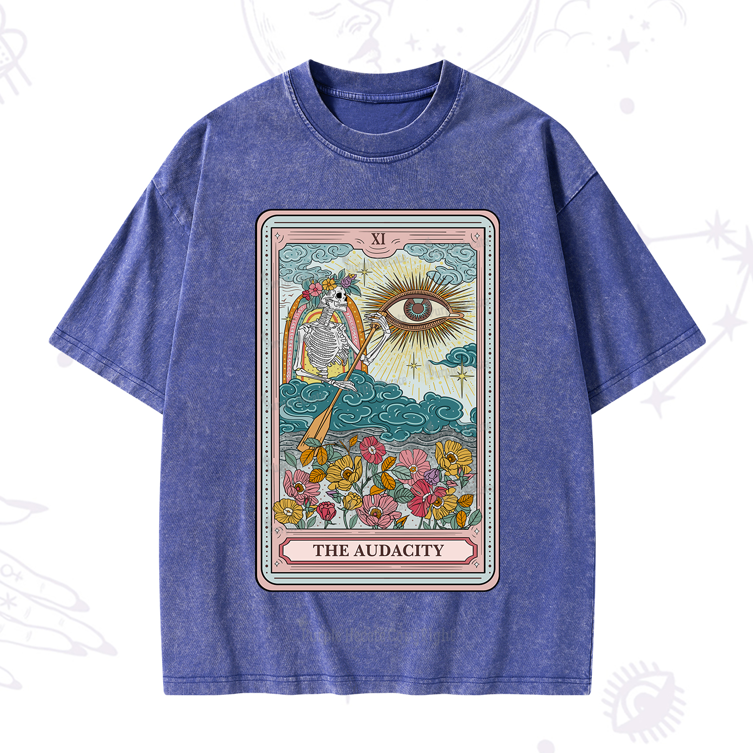 Purplehecate The Audacity Tarot Washed T-Shirt
