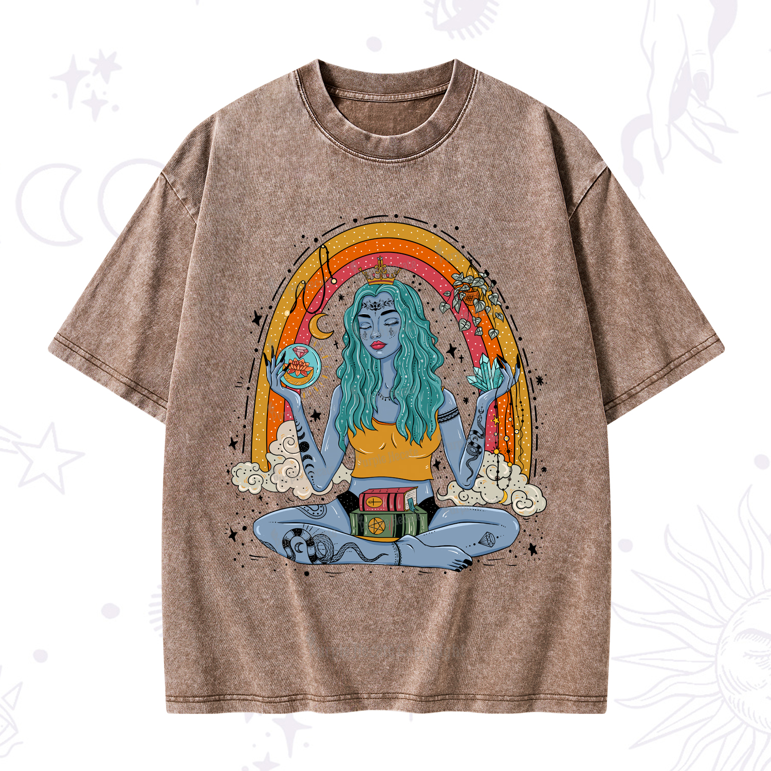 Purplehecate I'm The Queen Of All My Dreams Washed T-Shirt