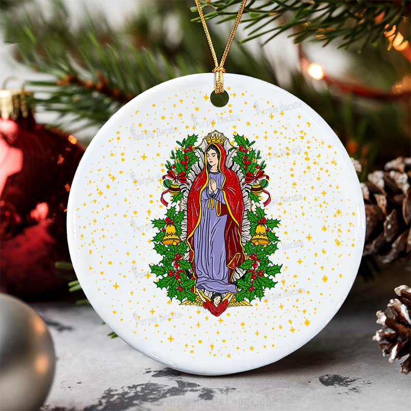 Purplehecate Mother Mary Christmas Ornament