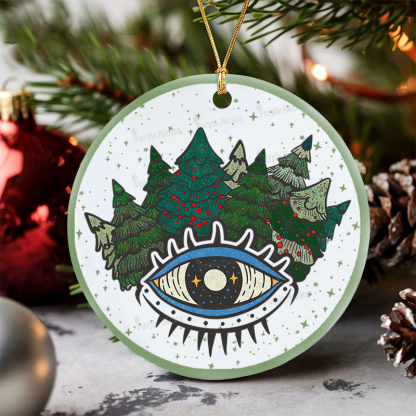 Purplehecate Evil Eye Christmas Ornament