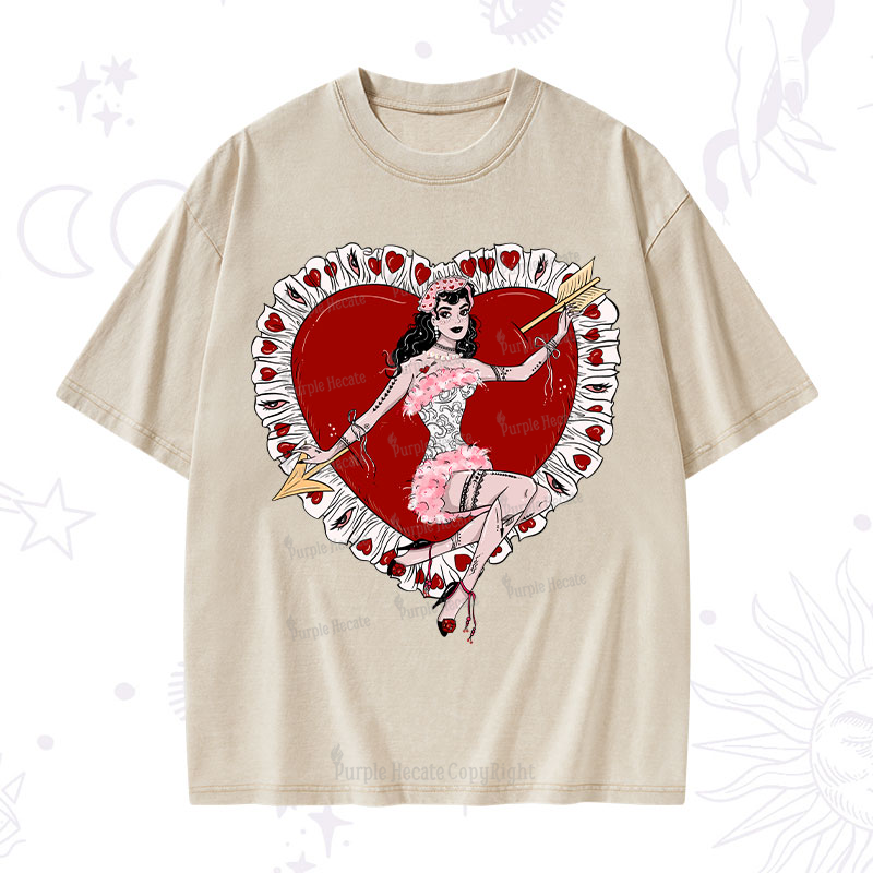 Purplehecate Cupid's Charm Valentine Washed T-Shirt