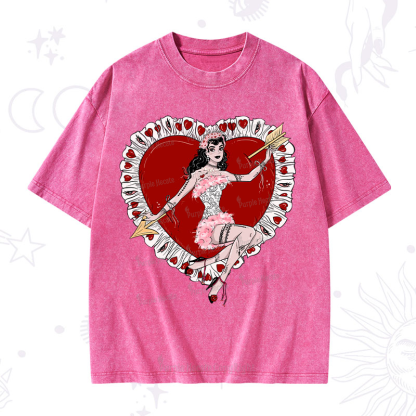 Purplehecate Cupid's Charm Valentine Washed T-Shirt