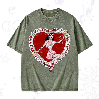 Purplehecate Cupid's Charm Valentine Washed T-Shirt