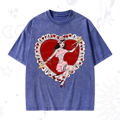 Purplehecate Cupid's Charm Valentine Washed T-Shirt