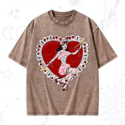 Purplehecate Cupid's Charm Valentine Washed T-Shirt