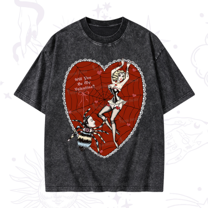 Purplehecate Will You Be My Valentine Washed T-Shirt