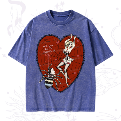 Purplehecate Will You Be My Valentine Washed T-Shirt