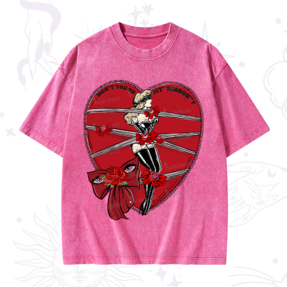 Purplehecate WON'T YOU BE MY "RIBBON" Washed T-Shirt