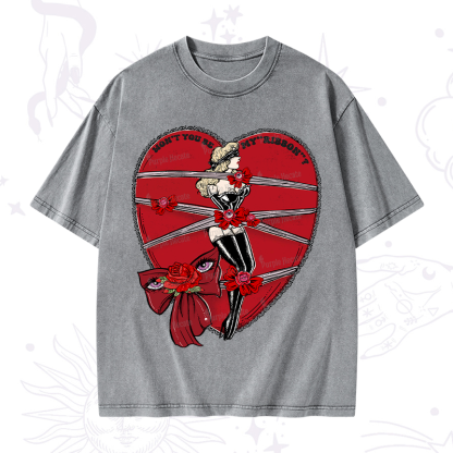 Purplehecate WON'T YOU BE MY "RIBBON" Washed T-Shirt