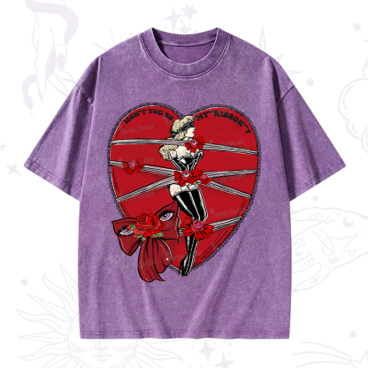 Purplehecate WON'T YOU BE MY "RIBBON" Washed T-Shirt