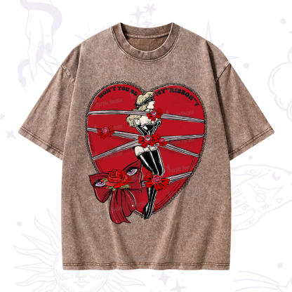 Purplehecate WON'T YOU BE MY "RIBBON" Washed T-Shirt
