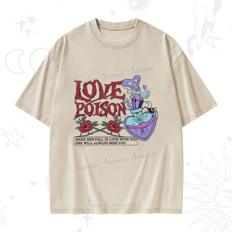 Magic Purplehecate Love Poison Washed T-Shirt