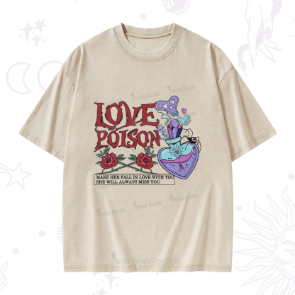 Purplehecate Love Poison Washed T-Shirt