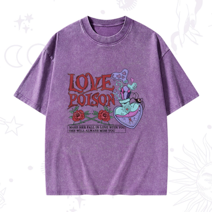 Purplehecate Love Poison Washed T-Shirt