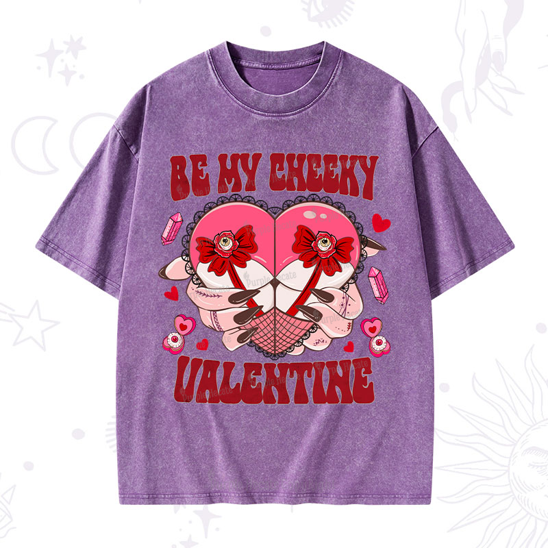 Purplehecate Be My Cheeky Valentine Washed T-Shirt