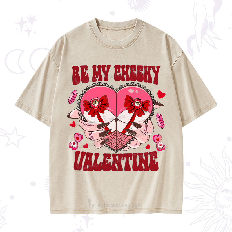 Purplehecate Be My Cheeky Valentine Washed T-Shirt