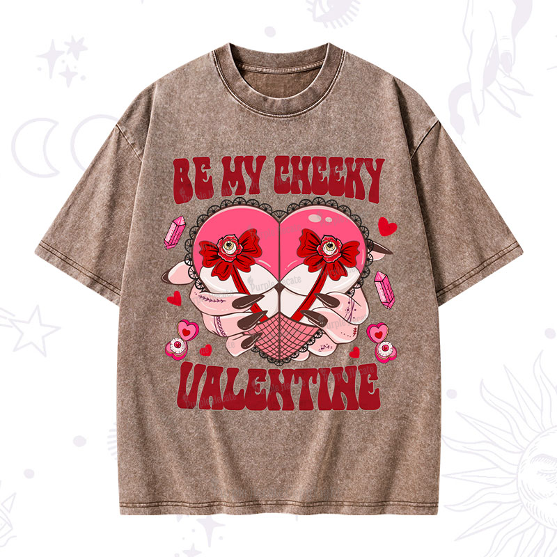 Purplehecate Be My Cheeky Valentine Washed T-Shirt
