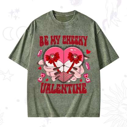 Purplehecate Be My Cheeky Valentine Washed T-Shirt