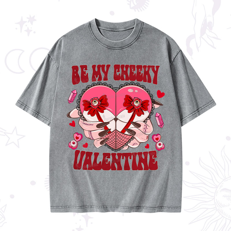 Purplehecate Be My Cheeky Valentine Washed T-Shirt