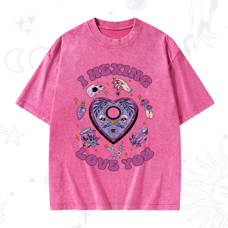 Purplehecate I Hexing Love You Washed T-Shirt