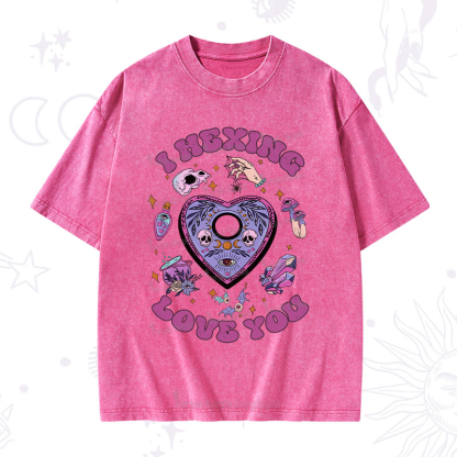 Purplehecate I Hexing Love You Washed T-Shirt