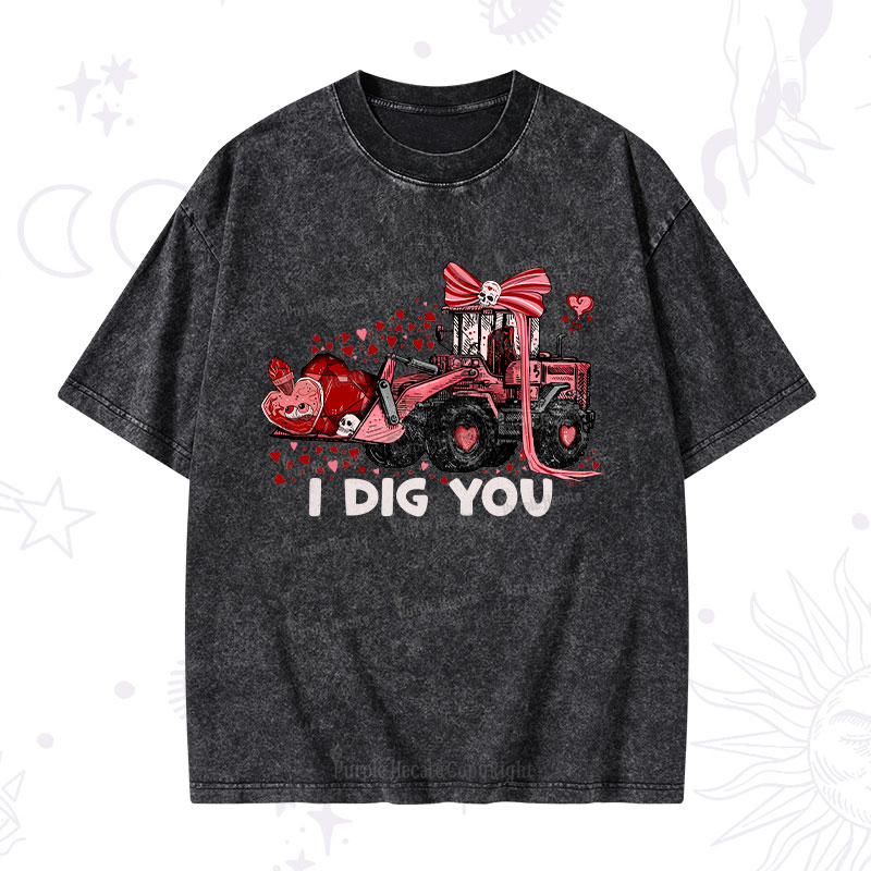 Magic Purplehecate I Dig You Washed T-Shirt