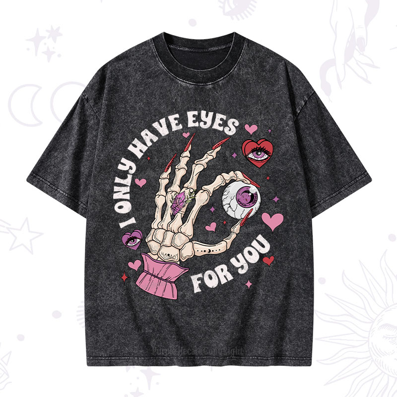 Magic Purplehecate I Only Have Eyes For You Washed T-Shirt