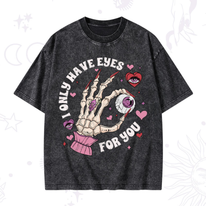 Purplehecate I Only Have Eyes For You Washed T-Shirt