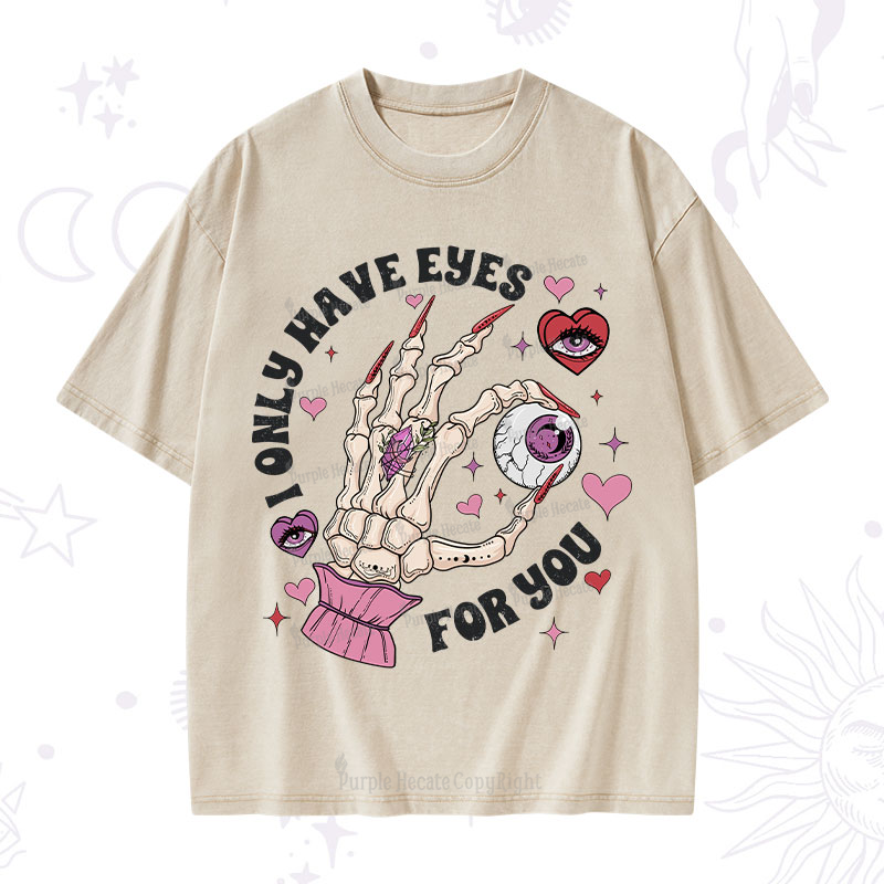 Purplehecate I Only Have Eyes For You Washed T-Shirt