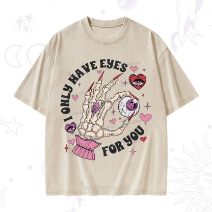 Purplehecate I Only Have Eyes For You Washed T-Shirt