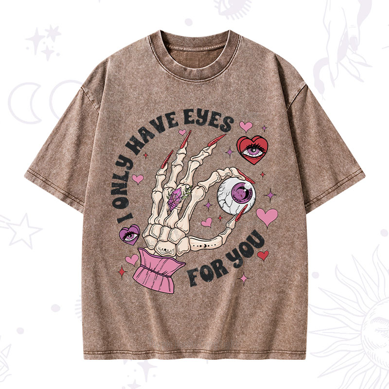 Purplehecate I Only Have Eyes For You Washed T-Shirt