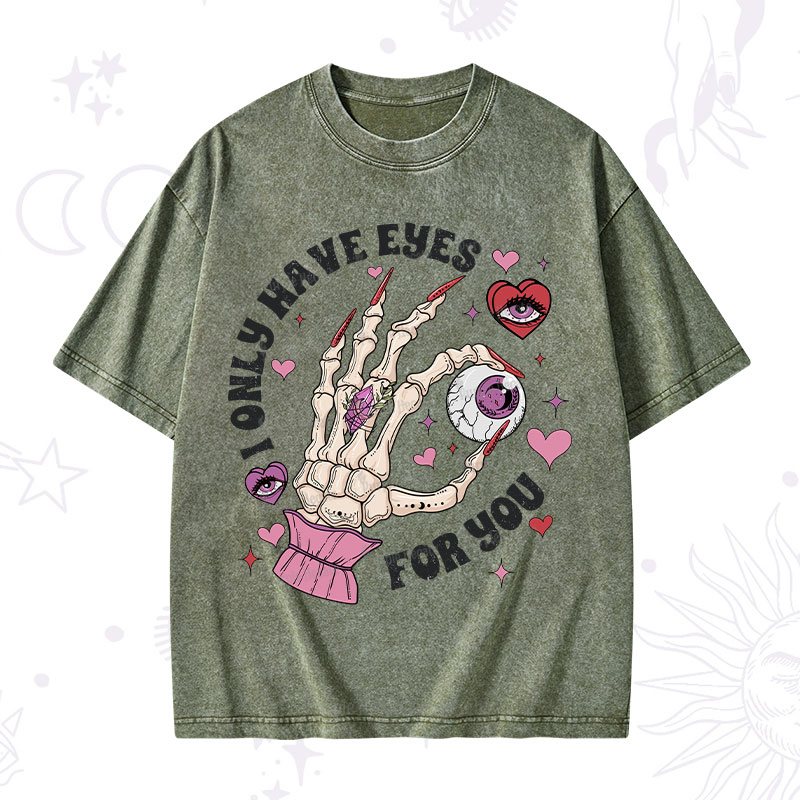 Purplehecate I Only Have Eyes For You Washed T-Shirt