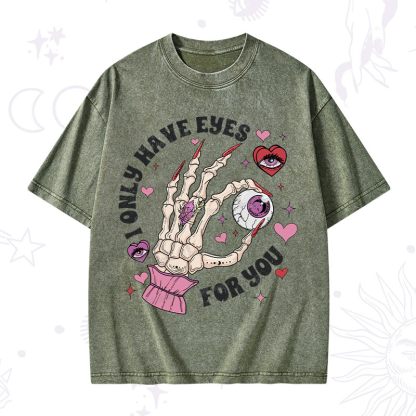Purplehecate I Only Have Eyes For You Washed T-Shirt
