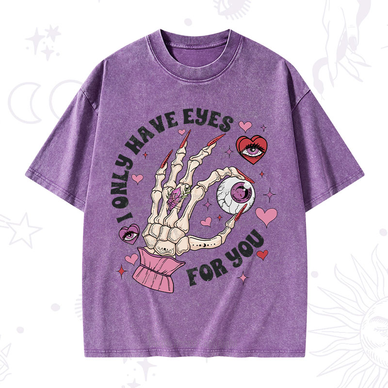 Purplehecate I Only Have Eyes For You Washed T-Shirt