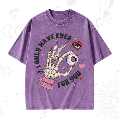 Purplehecate I Only Have Eyes For You Washed T-Shirt
