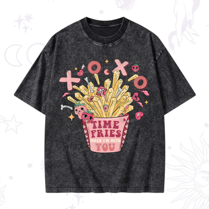 Purplehecate Time Fries When I'm With You Washed T-Shirt