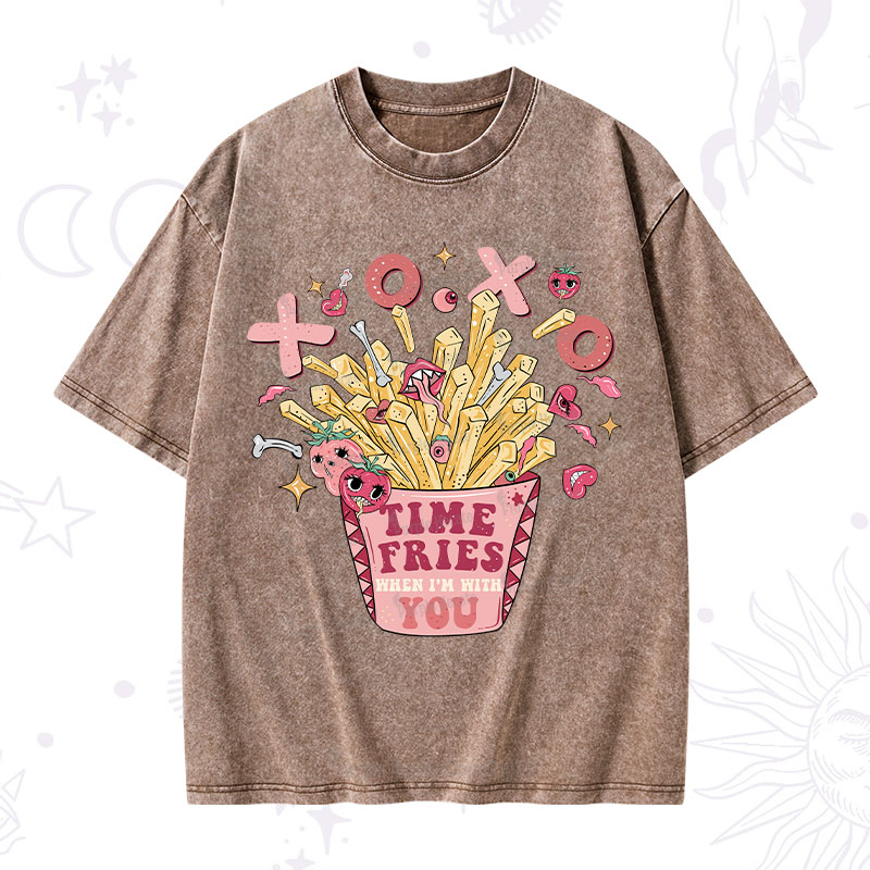 Purplehecate Time Fries When I'm With You Washed T-Shirt