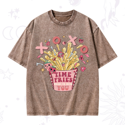 Purplehecate Time Fries When I'm With You Washed T-Shirt
