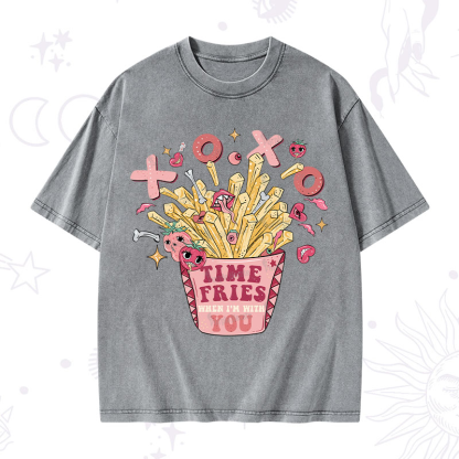 Purplehecate Time Fries When I'm With You Washed T-Shirt