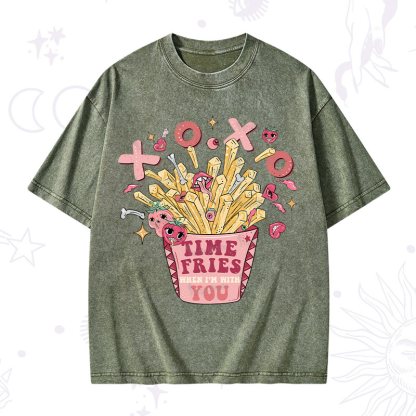 Purplehecate Time Fries When I'm With You Washed T-Shirt