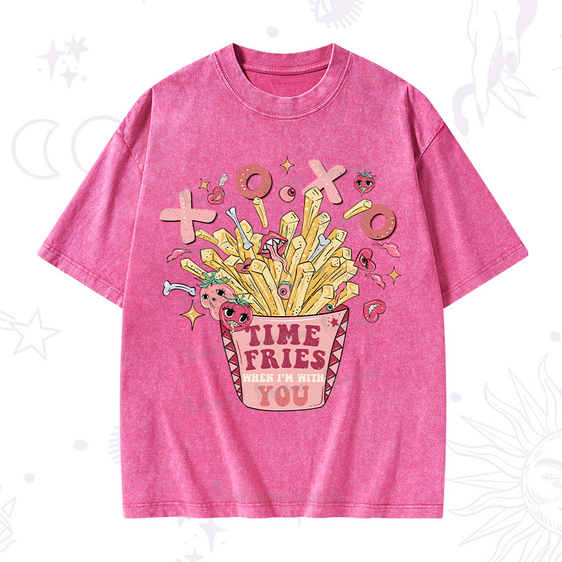Purplehecate Time Fries When I'm With You Washed T-Shirt