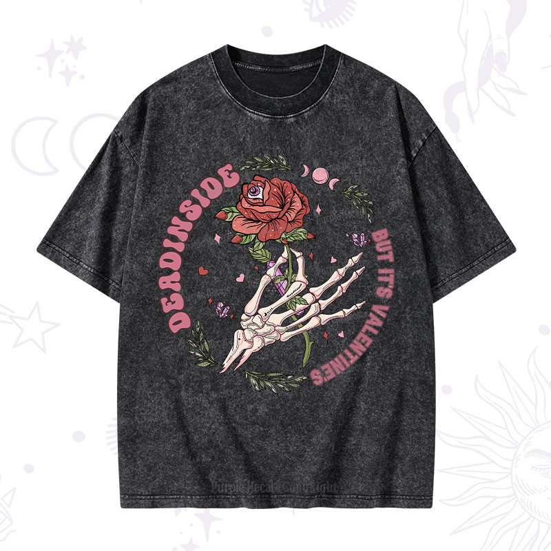 Purplehecate Valentine's Day Ready Valentine Washed T-Shirt